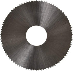 Controx - 1-3/4" Diam x 0.025" Blade Thickness x 1/2" Arbor Hole Diam, 90 Tooth Slitting & Slotting Saw - Arbor Connection, Right Hand, Uncoated, M2 High Speed Steel, Concave Ground - All Tool & Supply