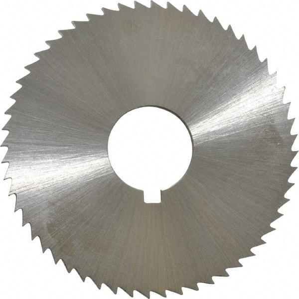 Controx - 1-3/4" Diam x 0.0781" Blade Thickness x 1/2" Arbor Hole Diam, 56 Tooth Slitting and Slotting Saw - Arbor Connection, Right Hand, Uncoated, Cobalt, Concave Ground, Contains Keyway - All Tool & Supply