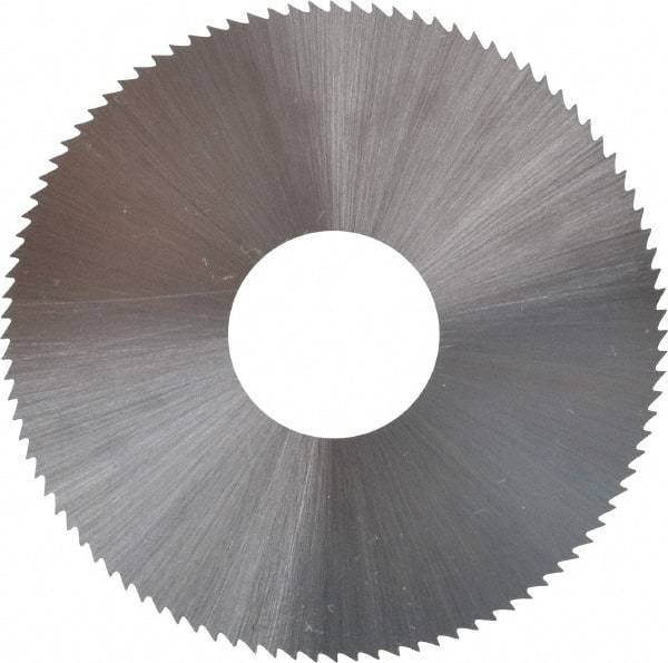 Controx - 2" Diam x 0.018" Blade Thickness x 5/8" Arbor Hole Diam, 100 Tooth Slitting and Slotting Saw - Arbor Connection, Right Hand, Uncoated, High Speed Steel, Concave Ground - All Tool & Supply