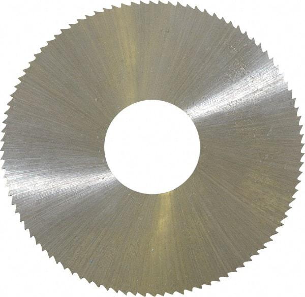 Controx - 2" Diam x 0.025" Blade Thickness x 5/8" Arbor Hole Diam, 100 Tooth Slitting & Slotting Saw - Arbor Connection, Right Hand, Uncoated, M2 High Speed Steel, Concave Ground - All Tool & Supply