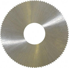 Controx - 2" Diam x 0.025" Blade Thickness x 5/8" Arbor Hole Diam, 100 Tooth Slitting & Slotting Saw - Arbor Connection, Right Hand, Uncoated, M2 High Speed Steel, Concave Ground - All Tool & Supply