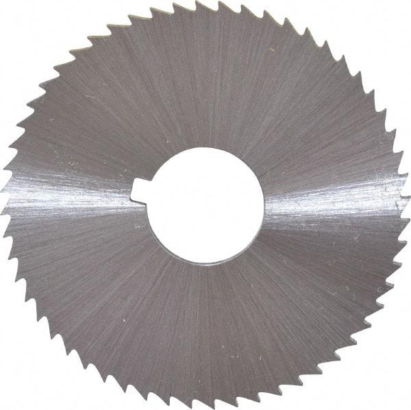 Controx - 2" Diam x 0.04" Blade Thickness x 5/8" Arbor Hole Diam, 100 Tooth Slitting and Slotting Saw - Arbor Connection, Right Hand, Uncoated, Cobalt, Concave Ground, Contains Keyway - All Tool & Supply