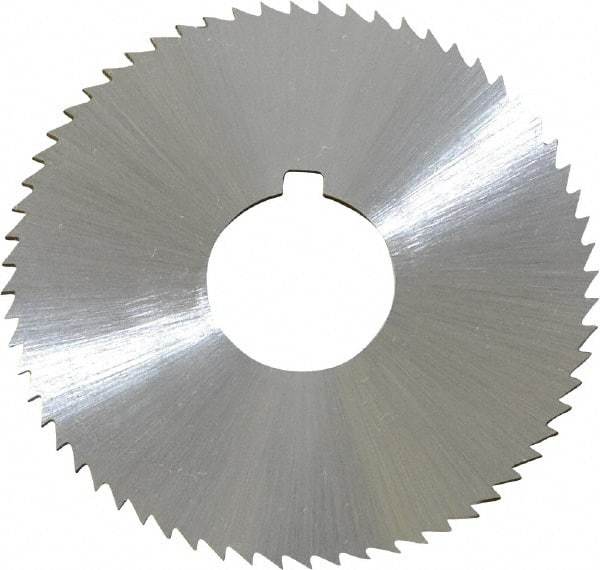 Controx - 2" Diam x 0.0469" Blade Thickness x 5/8" Arbor Hole Diam, 64 Tooth Slitting and Slotting Saw - Arbor Connection, Right Hand, Uncoated, Cobalt, Concave Ground, Contains Keyway - All Tool & Supply