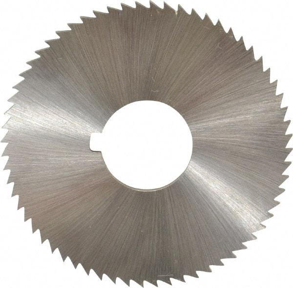 Controx - 2" Diam x 1/16" Blade Thickness x 5/8" Arbor Hole Diam, 64 Tooth Slitting and Slotting Saw - Arbor Connection, Right Hand, Uncoated, Cobalt, Concave Ground, Contains Keyway - All Tool & Supply