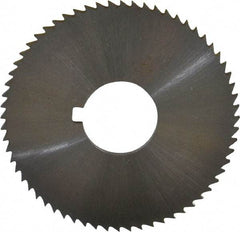 Controx - 2" Diam x 0.0781" Blade Thickness x 5/8" Arbor Hole Diam, 64 Tooth Slitting and Slotting Saw - Arbor Connection, Right Hand, Uncoated, Cobalt, Concave Ground, Contains Keyway - All Tool & Supply