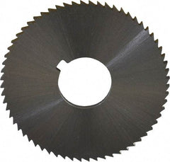 Controx - 2" Diam x 0.0938" Blade Thickness x 5/8" Arbor Hole Diam, 64 Tooth Slitting and Slotting Saw - Arbor Connection, Right Hand, Uncoated, Cobalt, Concave Ground, Contains Keyway - All Tool & Supply