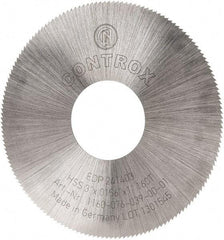 Controx - 3" Diam x 0.0156" Blade Thickness x 1" Arbor Hole Diam, 160 Tooth Slitting and Slotting Saw - Arbor Connection, Right Hand, Uncoated, High Speed Steel, Concave Ground - All Tool & Supply