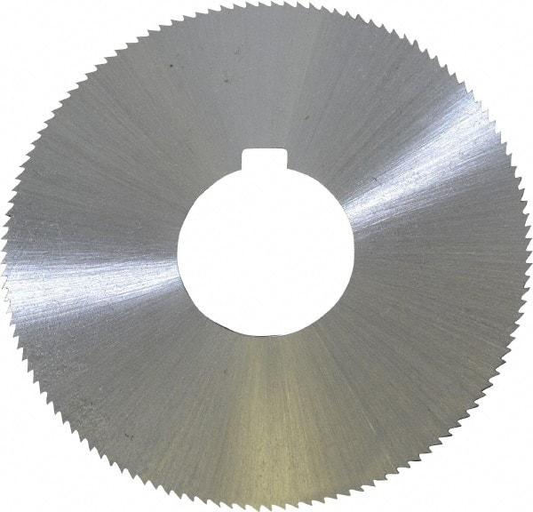 Controx - 3" Diam x 0.0469" Blade Thickness x 1" Arbor Hole Diam, 128 Tooth Slitting and Slotting Saw - Arbor Connection, Right Hand, Uncoated, Cobalt, Concave Ground, Contains Keyway - All Tool & Supply