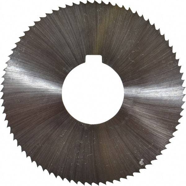 Controx - 3" Diam x 1/16" Blade Thickness x 1" Arbor Hole Diam, 80 Tooth Slitting and Slotting Saw - Arbor Connection, Right Hand, Uncoated, Cobalt, Concave Ground, Contains Keyway - All Tool & Supply