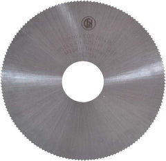 Controx - 4" Diam x 0.025" Blade Thickness x 1" Arbor Hole Diam, 160 Tooth Slitting and Slotting Saw - Arbor Connection, Right Hand, Uncoated, Cobalt, Concave Ground - All Tool & Supply