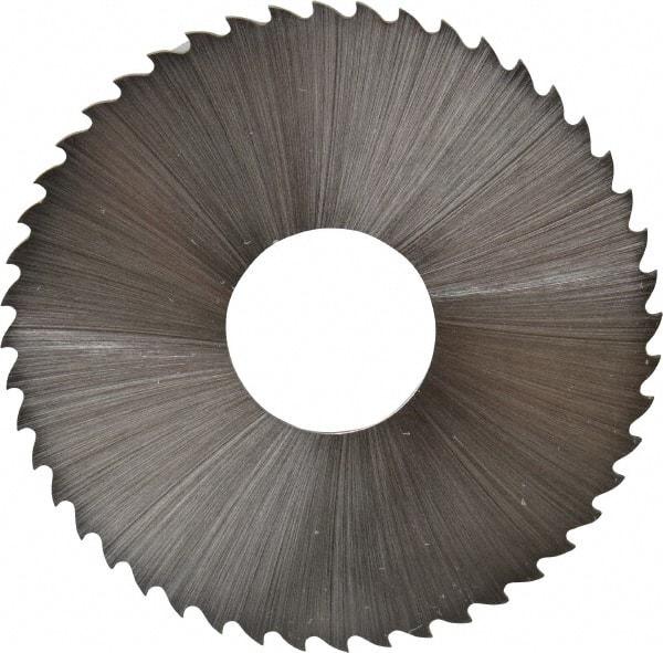 Controx - 2" Diam x 0.04" Blade Thickness x 5/8" Arbor Hole Diam, 48 Tooth Slitting and Slotting Saw - Arbor Connection, Right Hand, Uncoated, Cobalt, 15° Rake, Concave Ground, Contains Keyway - All Tool & Supply