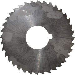 Controx - 2" Diam x 0.0469" Blade Thickness x 5/8" Arbor Hole Diam, 36 Tooth Slitting and Slotting Saw - Arbor Connection, Right Hand, Uncoated, Cobalt, 15° Rake, Concave Ground, Contains Keyway - All Tool & Supply