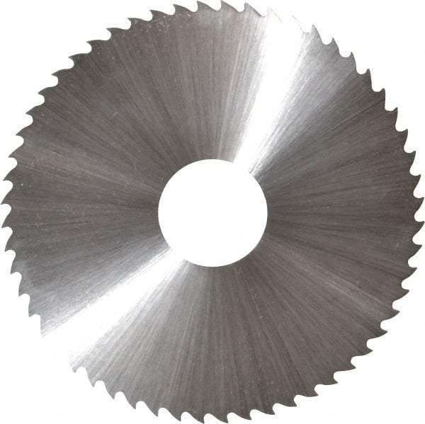 Controx - 2-1/2" Diam x 0.025" Blade Thickness x 5/8" Arbor Hole Diam, 56 Tooth Slitting & Slotting Saw - Arbor Connection, Right Hand, Uncoated, M2 High Speed Steel, 15° Rake, Concave Ground - All Tool & Supply