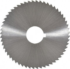 Controx - 2-1/2" Diam x 0.04" Blade Thickness x 5/8" Arbor Hole Diam, 56 Tooth Slitting and Slotting Saw - Arbor Connection, Right Hand, Uncoated, Cobalt, 15° Rake, Concave Ground, Contains Keyway - All Tool & Supply