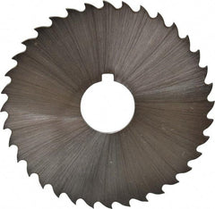 Controx - 2-1/2" Diam x 1/16" Blade Thickness x 5/8" Arbor Hole Diam, 36 Tooth Slitting and Slotting Saw - Arbor Connection, Right Hand, Uncoated, Cobalt, 15° Rake, Concave Ground, Contains Keyway - All Tool & Supply