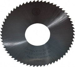 Controx - 3" Diam x 0.02" Blade Thickness x 1" Arbor Hole Diam, 64 Tooth Slitting and Slotting Saw - Arbor Connection, Right Hand, Uncoated, High Speed Steel, 15° Rake, Concave Ground - All Tool & Supply