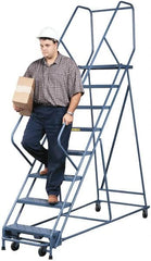 Gillis - 5.83 Ft. High, Type IA Rating, Steel Rolling Ladder - All Tool & Supply