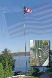 Flag Poles & Kits; Type: Flag Pole; Mounting: Portable; Pole Material: Aluminum; Mount Type: Portable; Material: Aluminum; Height Above Ground (Feet): 25.00; 25.0 ft; Height Above Ground: 25.0 ft; Bottom Diameter (Inch): 3; Top Diameter (Inch): 1-7/8; Inc