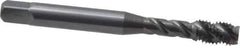 OSG - 1/4-28 UNF 3 Flute Modified Bottoming Spiral Flute Tap - Vanadium High Speed Steel, Oxide Finish, 2-1/2" OAL, Right Hand Flute, Right Hand Thread, H5, Series 290 - All Tool & Supply