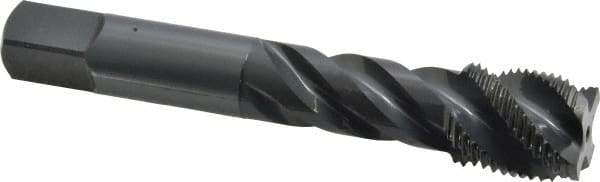 OSG - 3/4-16 UNF 4 Flute 3B Modified Bottoming Spiral Flute Tap - Vanadium High Speed Steel, Oxide Finish, 4-1/4" OAL, Right Hand Flute, Right Hand Thread, H3, Series 290 - All Tool & Supply