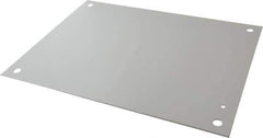 Cooper B-Line - 13" OAW x 17" OAH Powder Coat Finish Electrical Enclosure Nonperforated Panel - 20" x 16" Box, 12 Gauge Steel, Use with 20166RHC - All Tool & Supply