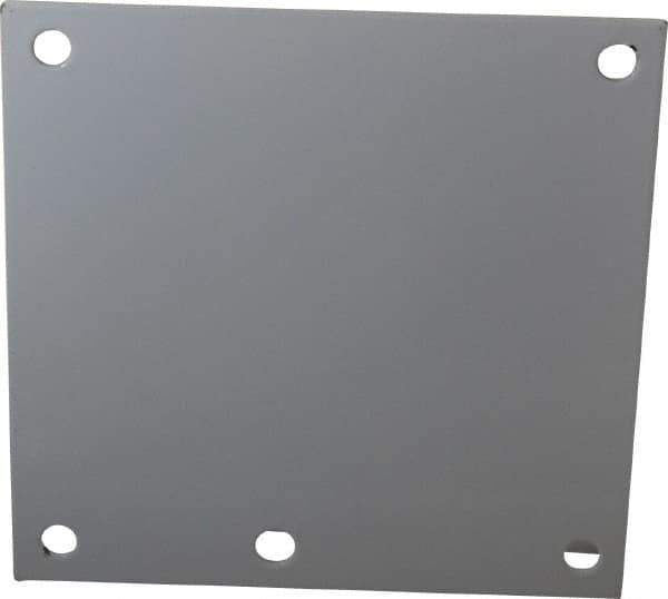 Cooper B-Line - 4-1/4" OAW x 4-1/4" OAH Powder Coat Finish Electrical Enclosure Nonperforated Panel - 6" x 6" Box, 14 Gauge Steel, Use with 664 RHC/664-1 - All Tool & Supply