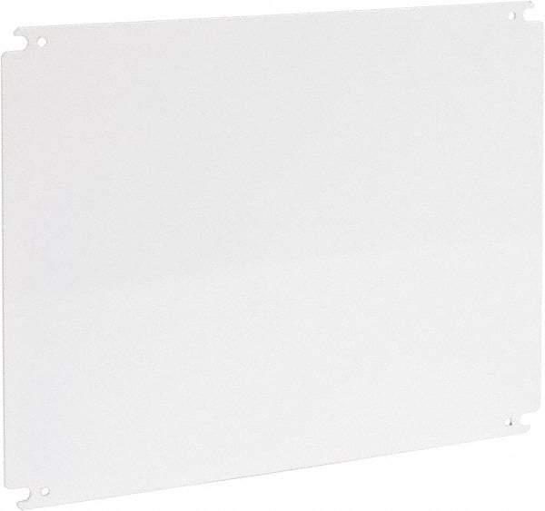 Cooper B-Line - 14" OAW x 18" OAH Powder Coat Finish Electrical Enclosure Nonperforated Panel - 20" x 16" Box, 12 Gauge Steel, Use with 162010-SD/16206-SD/16208-SD/201610-SD/201610-SDW/20166-FM/20166-SD/20166-SDW/20168-SD/20168-SDW - All Tool & Supply