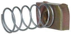 Cooper B-Line - 3/8-16" Rod, Zinc Dichromate Steel Spring Strut Nut - 1100 Lb Capacity, 3/8-16" Bolt - All Tool & Supply