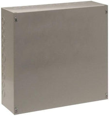 Cooper B-Line - Steel Junction Box Enclosure Screw Flat Cover - NEMA 1, 24" Wide x 24" High x 6" Deep - All Tool & Supply