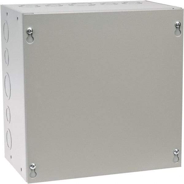 Cooper B-Line - Steel Junction Box Enclosure Screw Flat Cover - NEMA 1, 10" Wide x 10" High x 6" Deep - All Tool & Supply