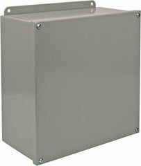 Cooper B-Line - Steel Standard Enclosure Screw Flat Cover - NEMA 12, 13, 12" Wide x 12" High x 6" Deep, Dirt-tight & Dust-tight - All Tool & Supply