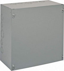 Cooper B-Line - Steel Junction Box Enclosure Screw Flat Cover - NEMA 1, 12" Wide x 12" High x 6" Deep - All Tool & Supply