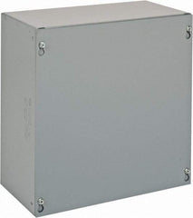 Cooper B-Line - Steel Junction Box Enclosure Screw Flat Cover - NEMA 1, 12" Wide x 12" High x 6" Deep - All Tool & Supply