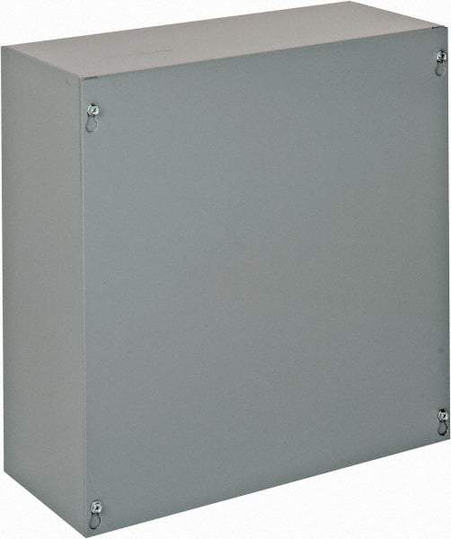 Cooper B-Line - Steel Junction Box Enclosure Screw Flat Cover - NEMA 1, 15" Wide x 15" High x 6" Deep - All Tool & Supply