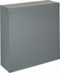 Cooper B-Line - Steel Junction Box Enclosure Screw Flat Cover - NEMA 1, 18" Wide x 18" High x 6" Deep - All Tool & Supply