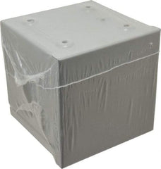 Cooper B-Line - Steel Junction Box Enclosure Screw Flat Cover - NEMA 3R, 6" Wide x 6" High x 6" Deep, Rainproof - All Tool & Supply