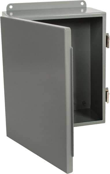 Cooper B-Line - Steel Standard Enclosure Hinge Flat Cover - NEMA 12, 13, 10" Wide x 12" High x 5" Deep, Dirt-tight & Dust-tight - All Tool & Supply