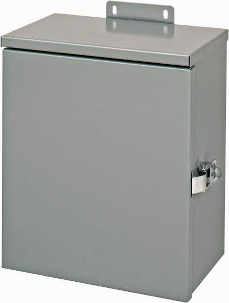 Cooper B-Line - Steel Junction Box Enclosure Hinge Flat Cover - NEMA 3R, 10" Wide x 12" High x 6" Deep, Rainproof - All Tool & Supply