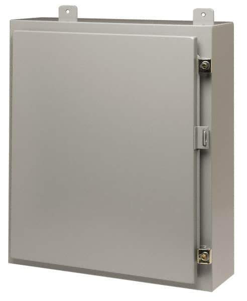 Cooper B-Line - Steel Standard Enclosure Hinge Flat Cover - NEMA 12, 13, 30" Wide x 36" High x 12" Deep - All Tool & Supply