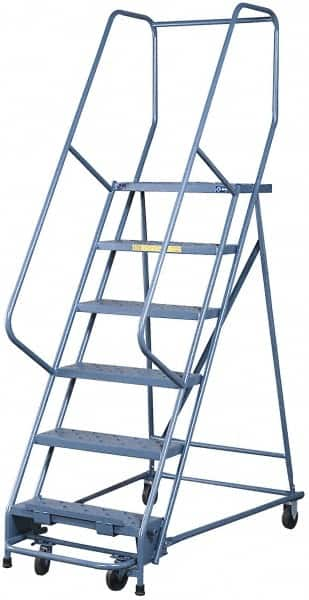 Gillis - 16 Ft. High, Type IA Rating, Steel Rolling Ladder - All Tool & Supply