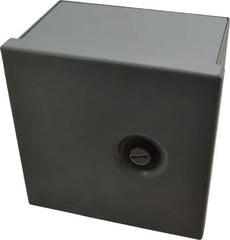 Cooper B-Line - Steel Standard Enclosure Hinge Flat Cover - NEMA 1, 6" Wide x 6" High x 4" Deep - All Tool & Supply