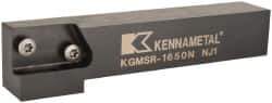 Kennametal - KGMS, Right Hand, Indexable Grooving Tool Holder - 25.4mm Shank Height, 25.4mm Shank Width, 139.9mm OAL - All Tool & Supply