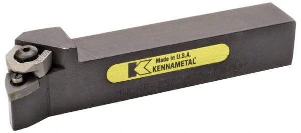 Kennametal - MWLN, Left Hand Cut, 5° Lead Angle, 25mm Shank Height x 25mm Shank Width, Negative Rake Indexable Turning Toolholder - 150mm OAL, WN..0804. Insert Compatibility, Series Wedgelock - All Tool & Supply