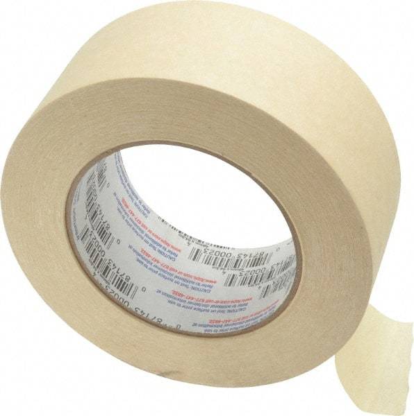 Intertape - 2" Wide x 60 Yd Long Tan Paper Masking Tape - Series PG505, 5.8 mil Thick, 20 In/Lb Tensile Strength - All Tool & Supply