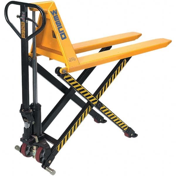 Manual Pallet Truck: 2,200 lb Capacity, 21″ OAW, 6-1/2″ Forks