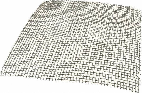 Value Collection - 18 Gage, 0.047 Inch Wire Diameter, 4 x 4 Mesh per Linear Inch, Stainless Steel, Wire Cloth - 0.203 Inch Opening Width, 12 Inch Wide x 12 Inch Stock Length - All Tool & Supply