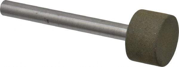 Made in USA - 3/4" Head Diam x 1/2" Head Thickness CBN Grinding Pin - 1/4" Shank Diam - All Tool & Supply