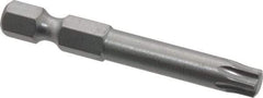 Wera - T30 Torx Bit - 1/4" Hex Drive, 2" OAL - All Tool & Supply