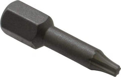 Wera - 1/4" Drive T9 Torx Screwdriver Bit - 1" OAL, Insert Bit - All Tool & Supply