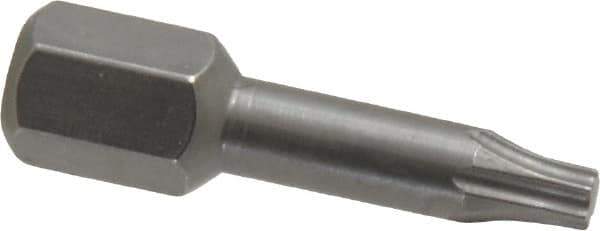 Wera - 1/4" Drive T10 Torx Screwdriver Bit - 1" OAL, Insert Bit - All Tool & Supply